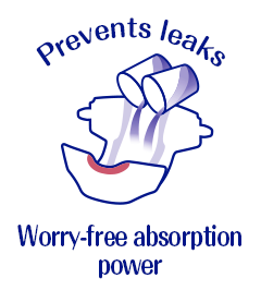 Prevents leaks, Worry-free absorption power
