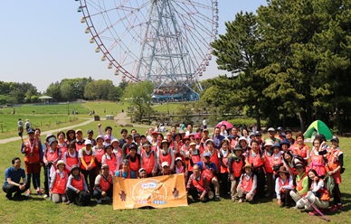 【葛西臨海公園 ライフリー『ソーシャル・ウォーキングⓇ』体験会の参加者集合写真】  