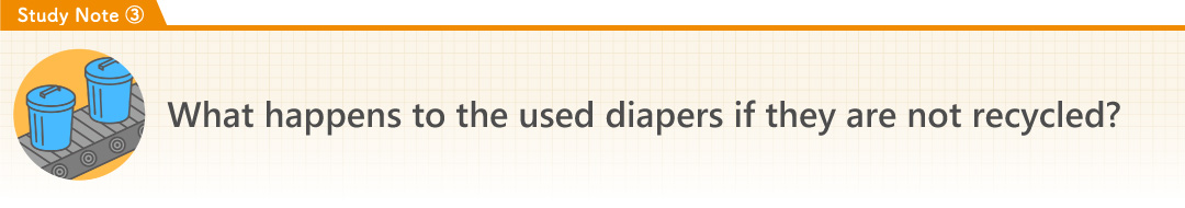 [Study Note 3] What happens to the used diapers if they are not recycled?