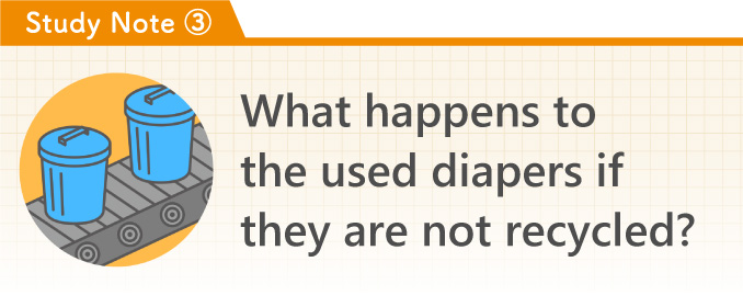 [Study Note 3] What happens to the used diapers if they are not recycled?