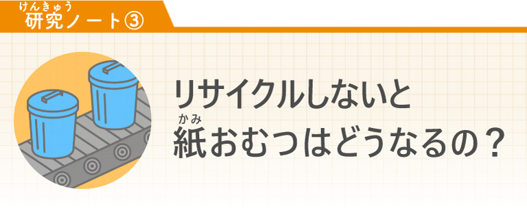 【研究ノート③】リサイクルしないと紙おむつはどうなるの？