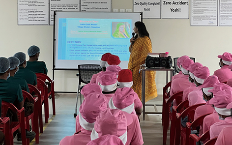 Harassment training for production department employees in India