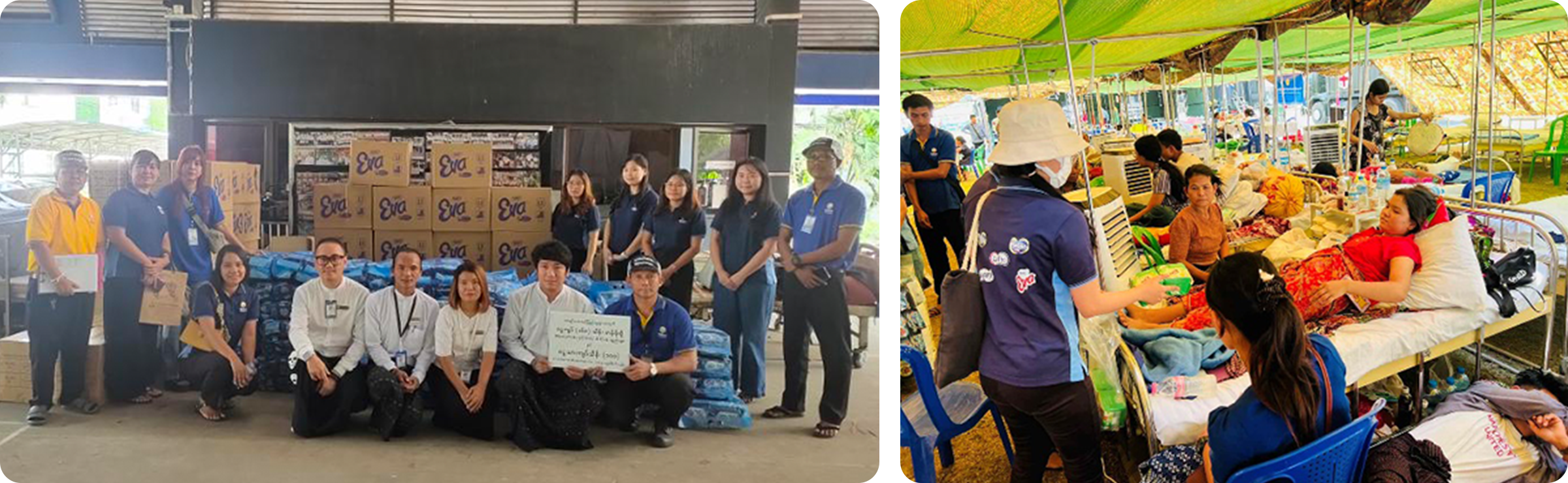 Myanmar/Donation activities for earthquake-stricken areas